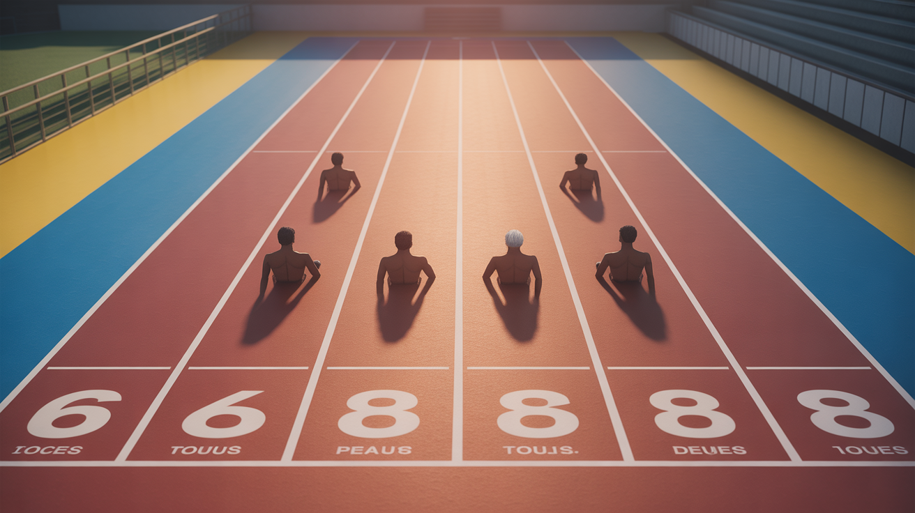 Caractéristiques piste athlétisme