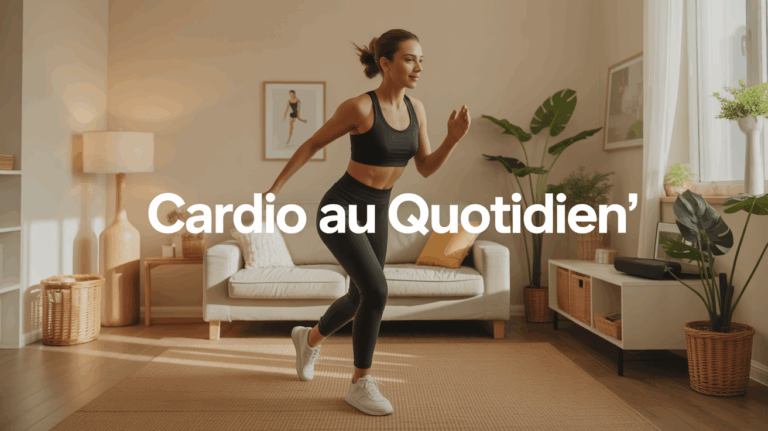 Femme sport maison exercice cardio quotidien