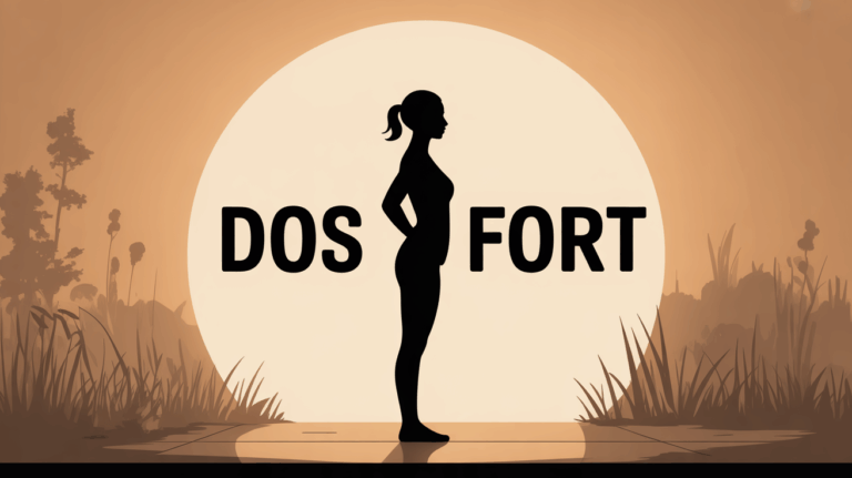 Silhouette femme dos droit lumineux encourageant