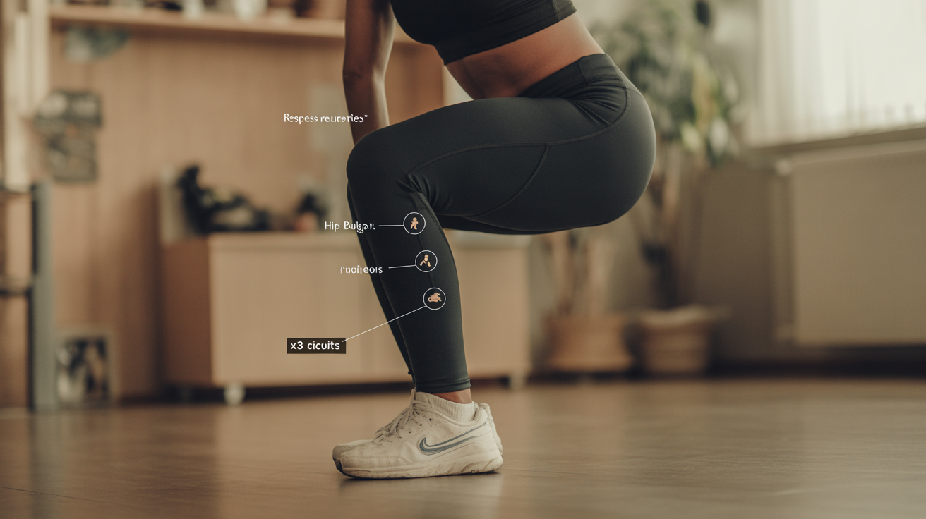 exercices effet immédiat fessiers squat hip thrust fente