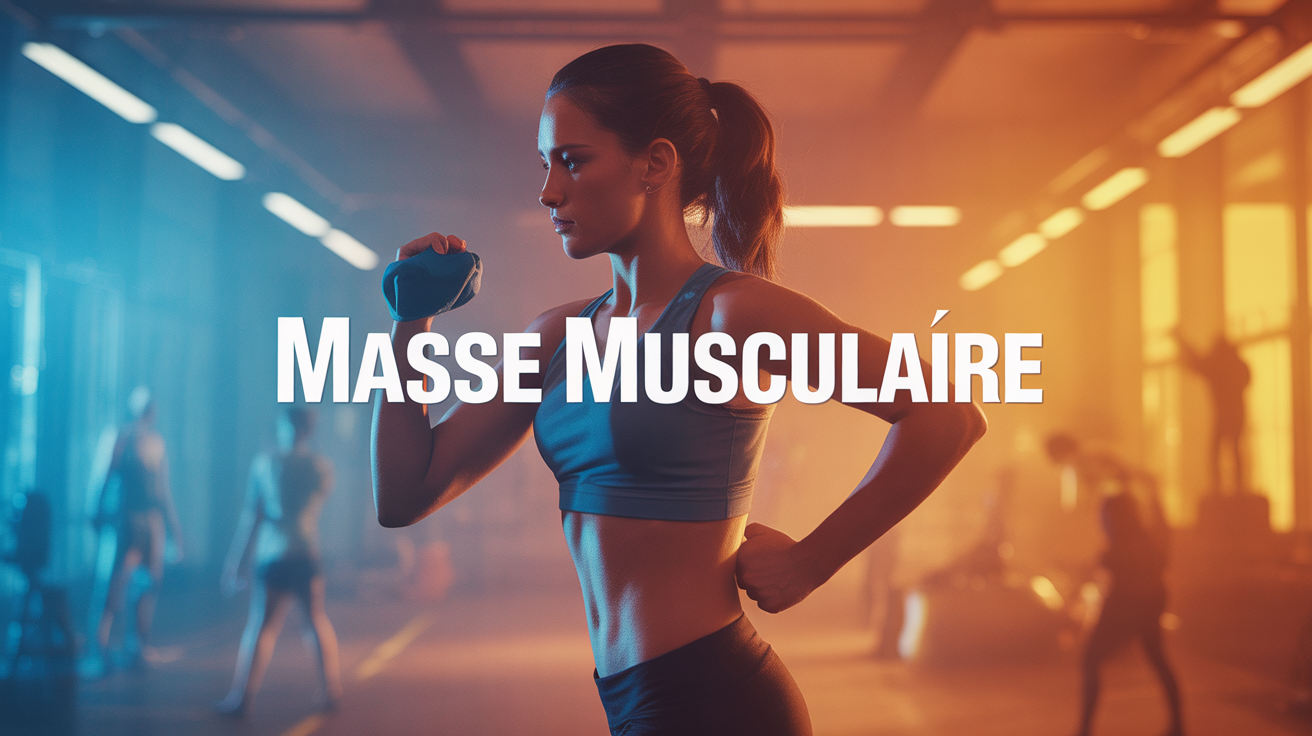 Masse musculaire femme silhouette sportive haltere