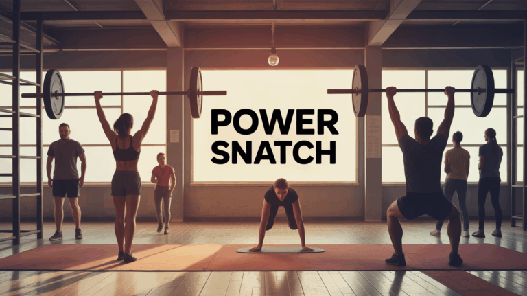 power snatch en salle de sport femmes et hommes