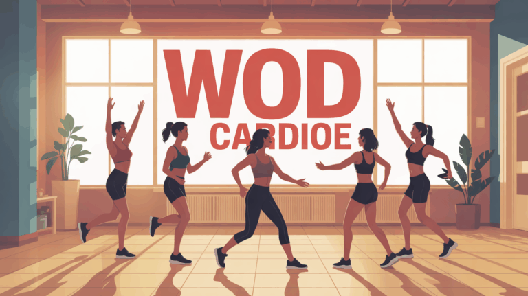 Entraînement de femmes en groupe WOD cardio, ambiance dynamique et positive