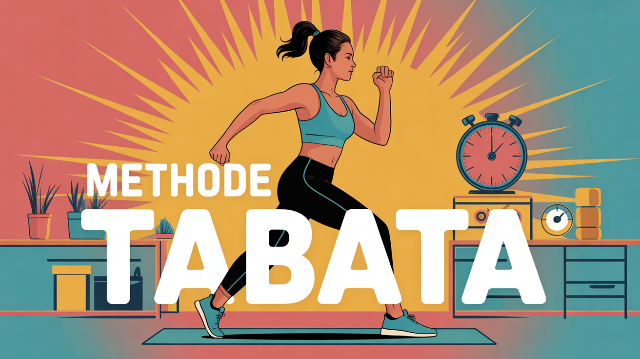 Illustration femme en exercice Methode Tabata