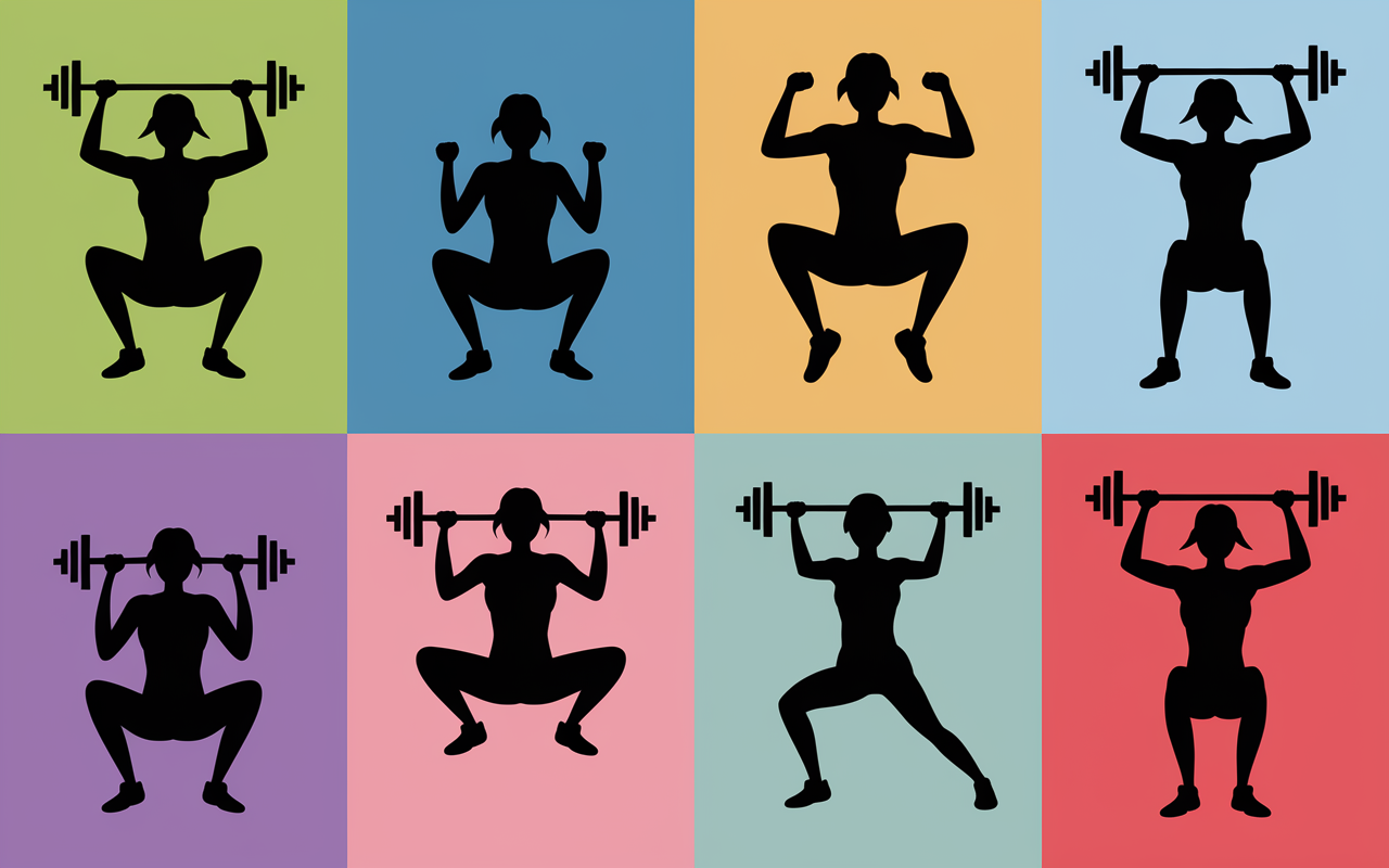 Tableau cycles exercices Methode Tabata femme