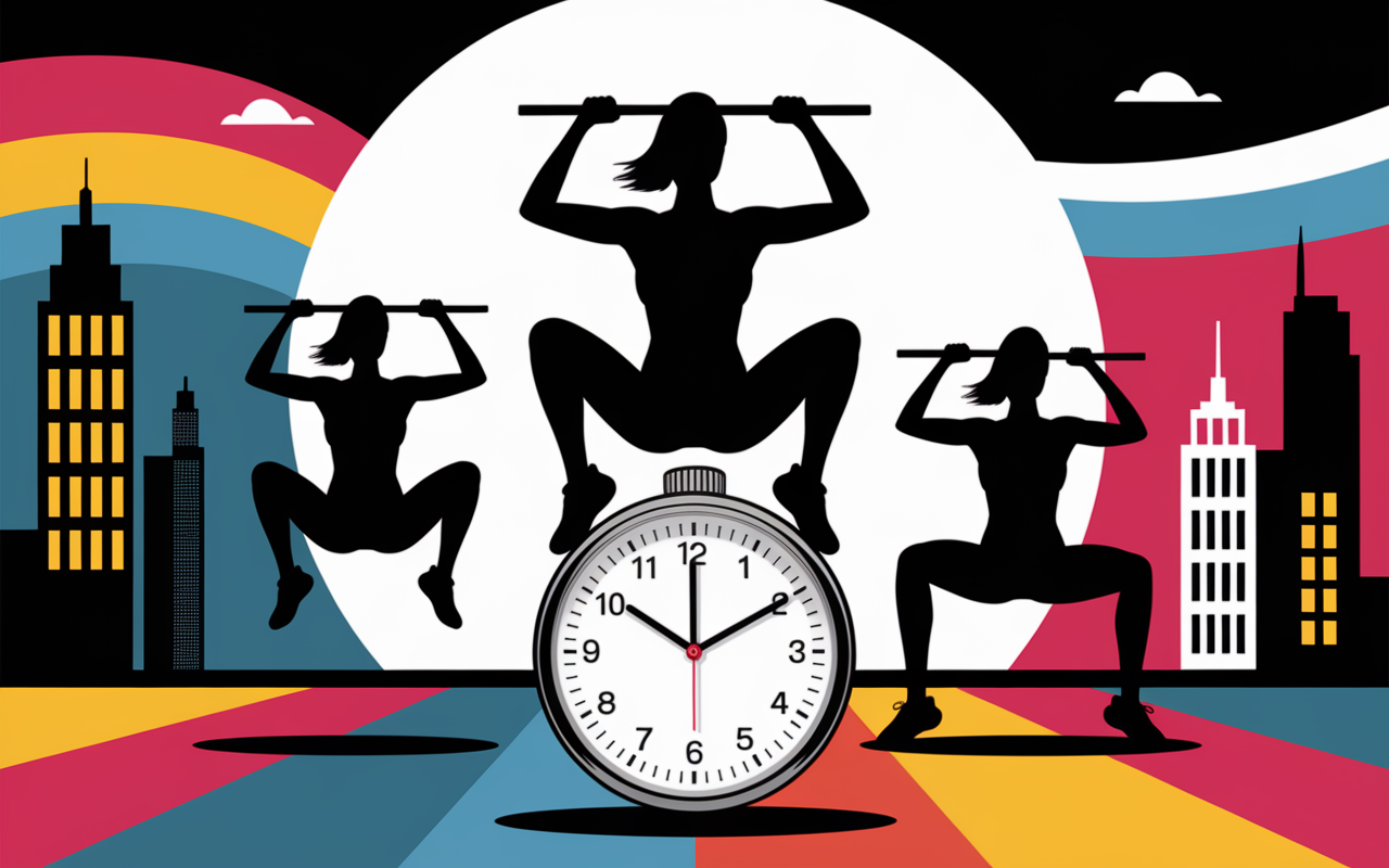 Chronomètre 4 minutes Methode Tabata HIIT femme