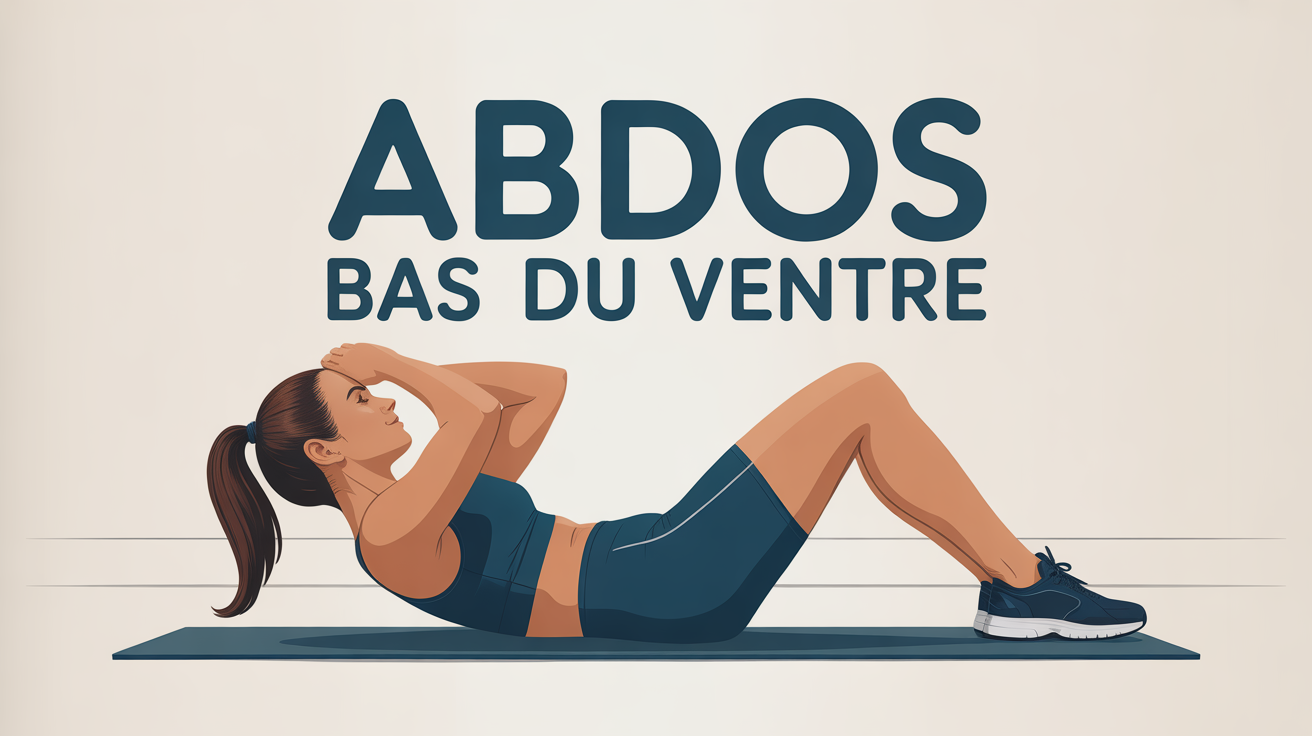 Femme faisant des abdos bas du ventre sur tapis, style dynamique