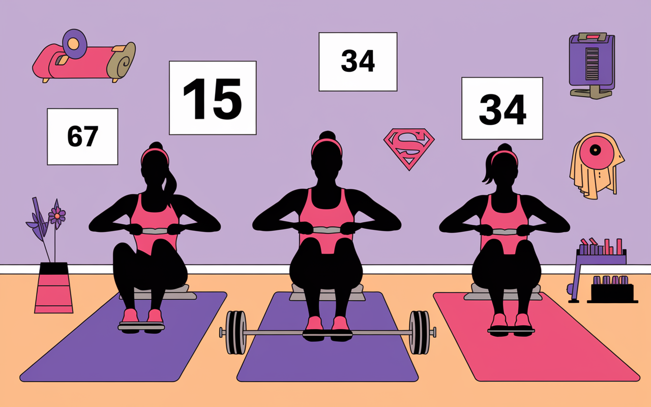 exercices dos femme sur tapis avec haltères
