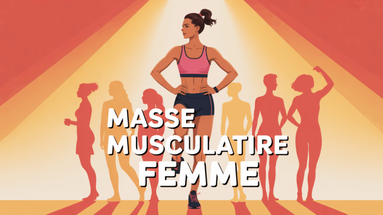Femme de tous âges en tenue de sport, masse musculaire femme