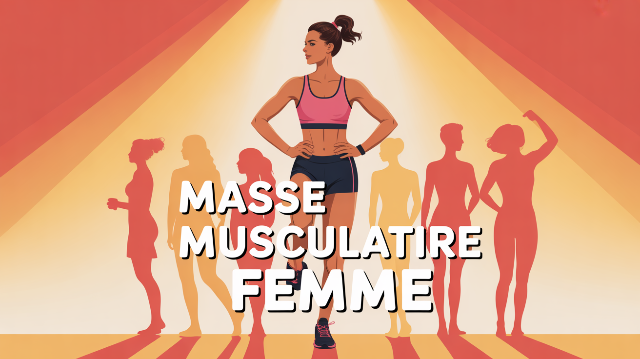 Femme de tous âges en tenue de sport, masse musculaire femme