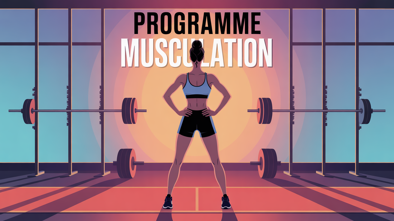 femme silhouette sport programme musculation dynamique