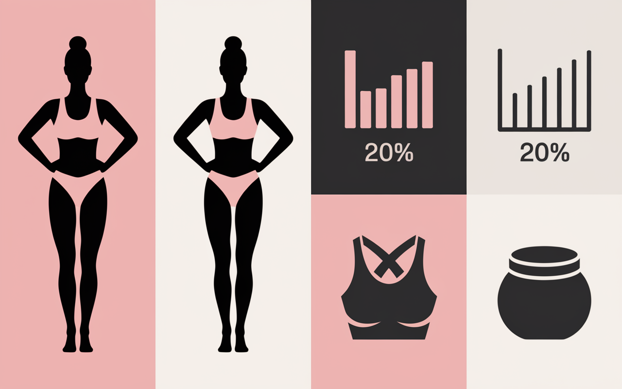 progression seche musculaire femme avant apres