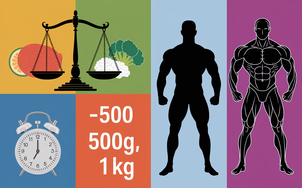 Visuel seche musculation balance avant apres