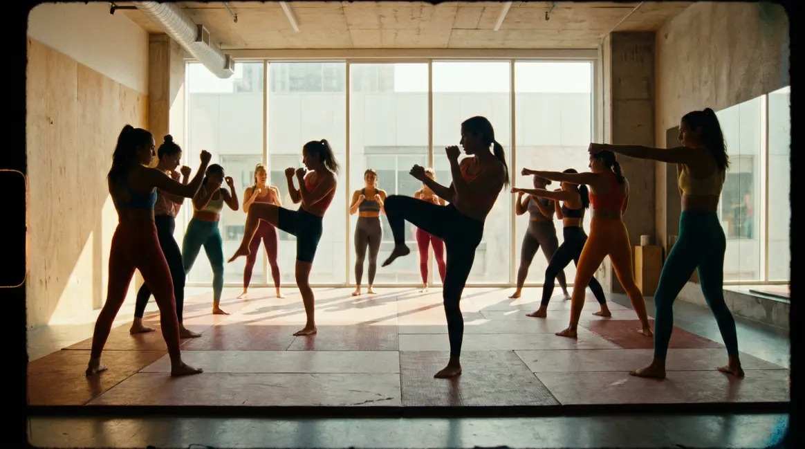 Groupe femmes BodyCombat énergie dynamique salle fitness