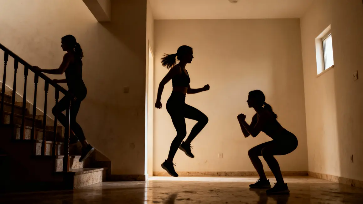 Femmes exercices cardio sans matériel intérieur