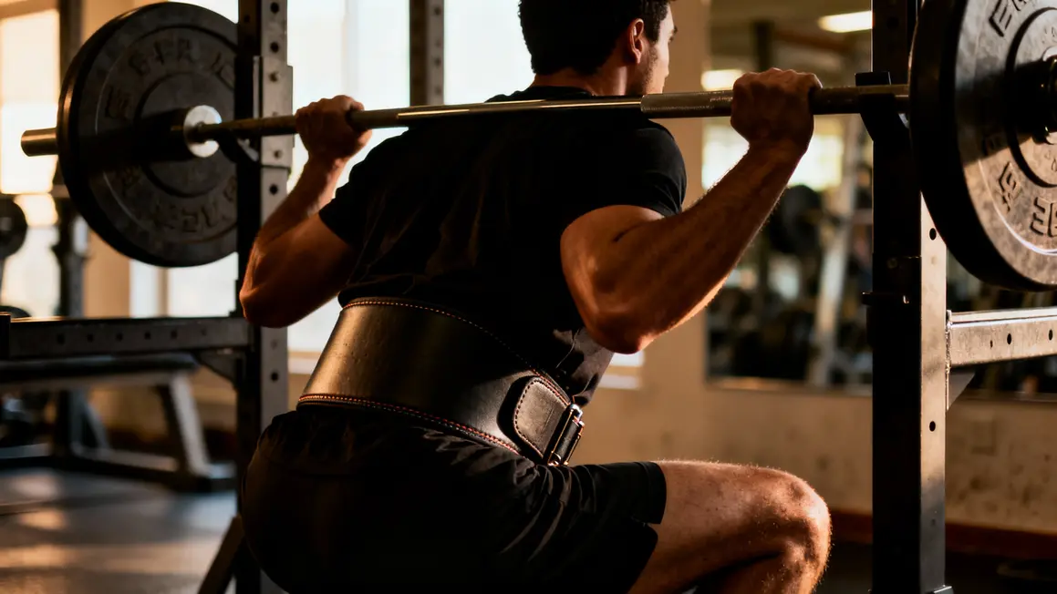 zoom ceinture lombaire musculation squat