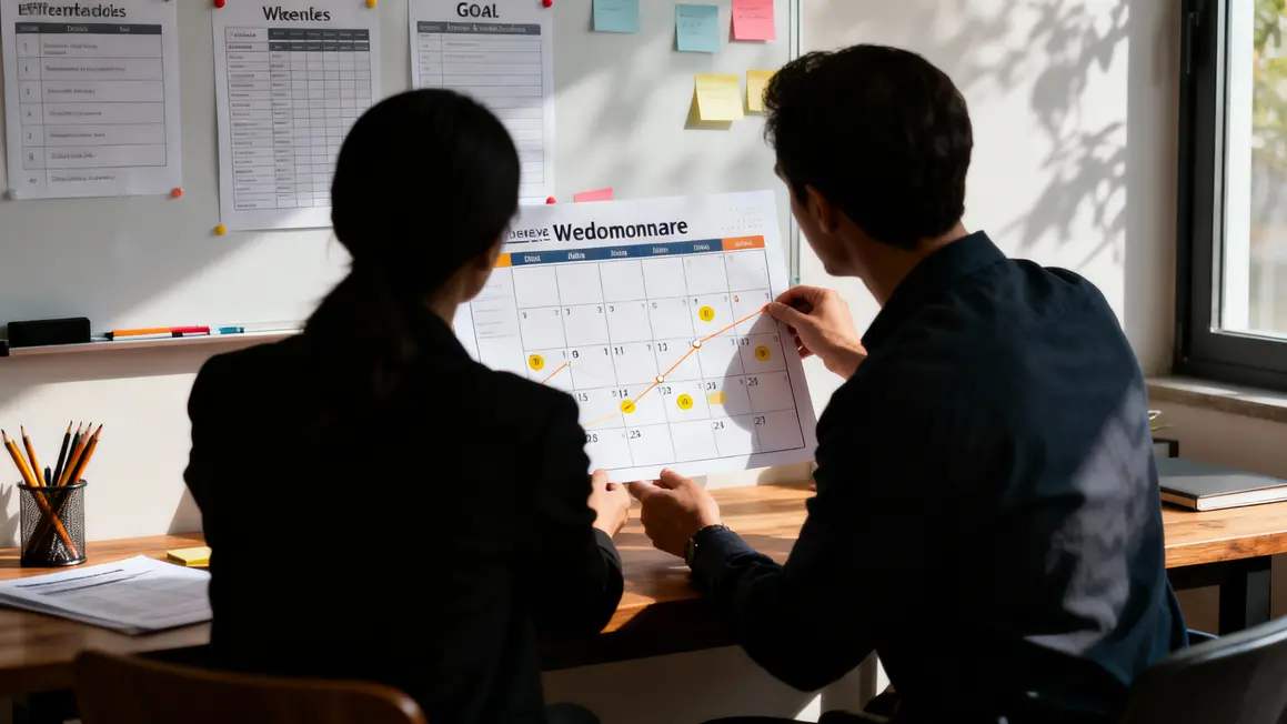 coach et cliente planifient programme coaching personnalisé
