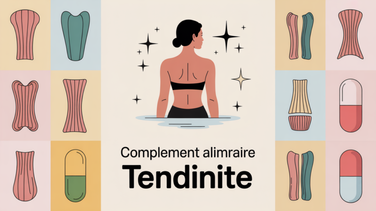 femme dos schema tendinite complement alimentaire