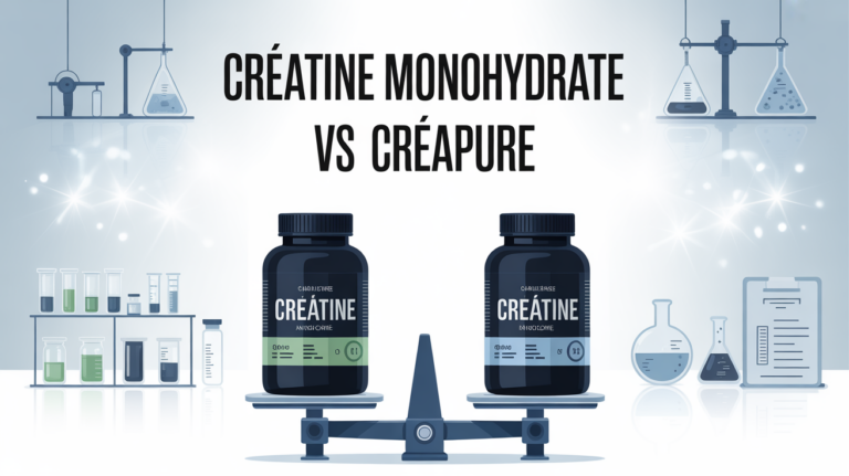 Creatine Monohydrate vs Creapure sur balance labo