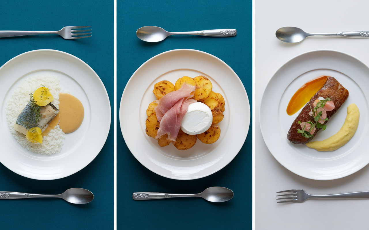 3 assiettes exemples menu regime sans residu