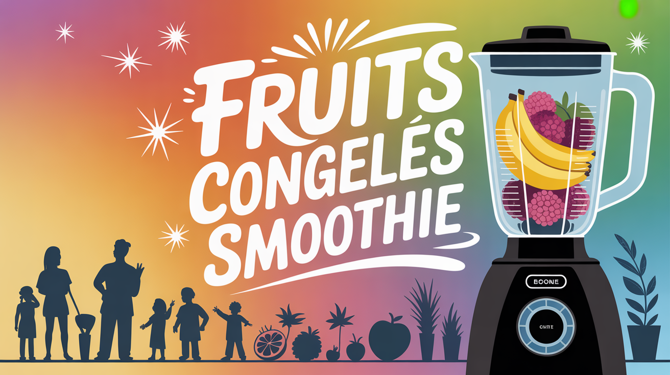 fruits congeles smoothie blender vitamine