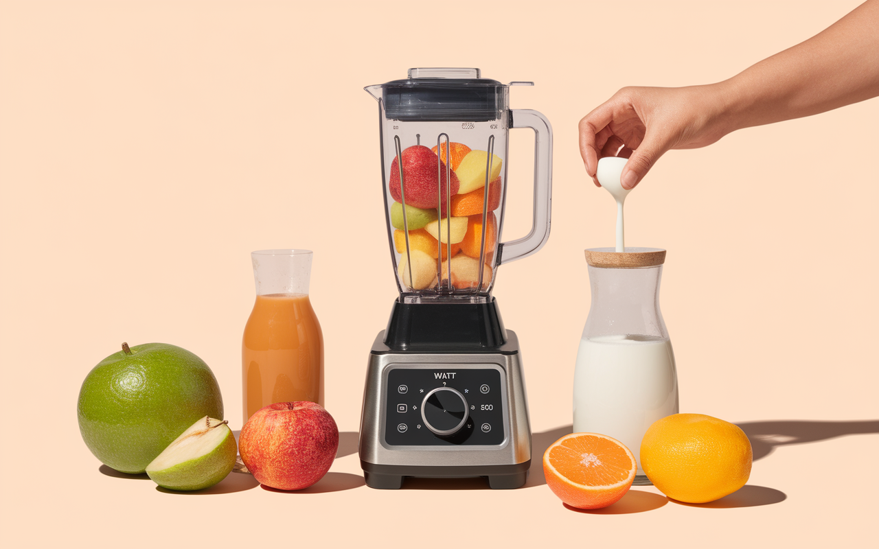 fruits congeles blender texture smoothie