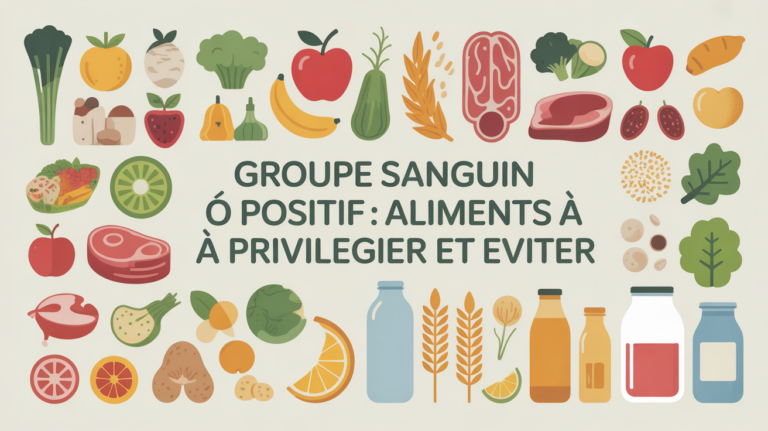tableau aliments groupe sanguin o positif