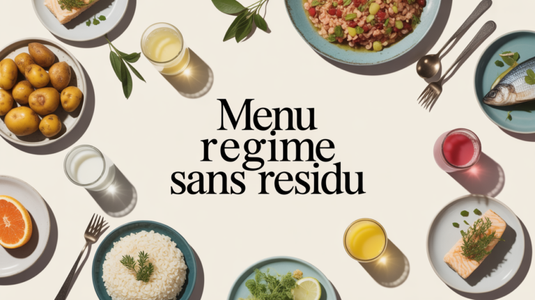 menu regime sans residu table aliments autorises pour coloscopie