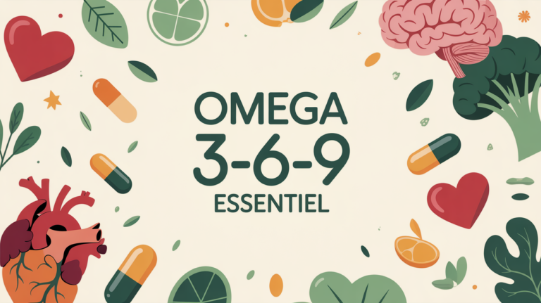 Omega 3-6-9 silhouettes capsules coeur cerveau peau vitalite