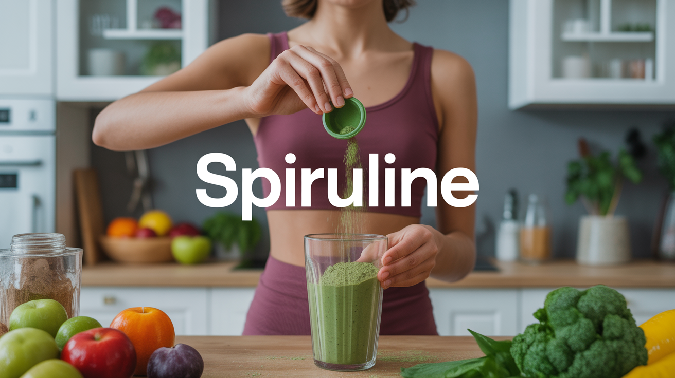 spiruline ajoutée au smoothie femme active
