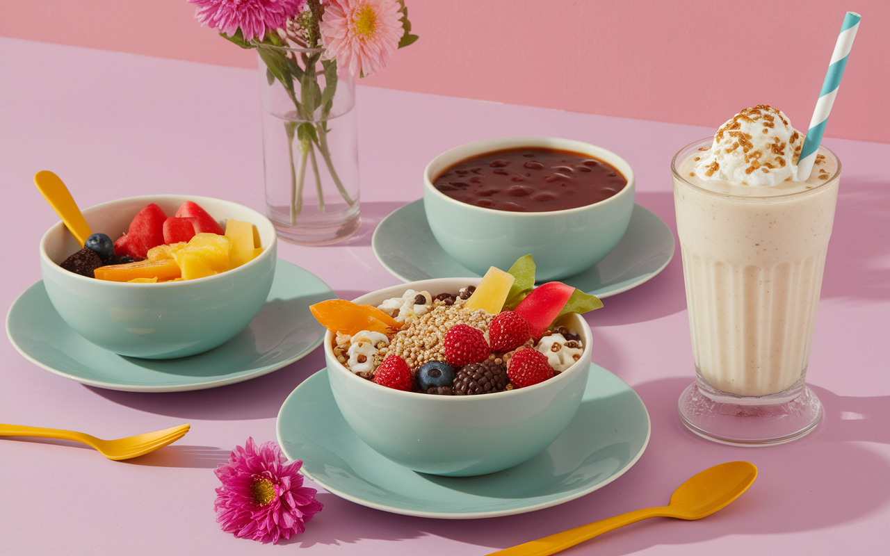 Recettes substitut de repas protéiné bowl barre milkshake