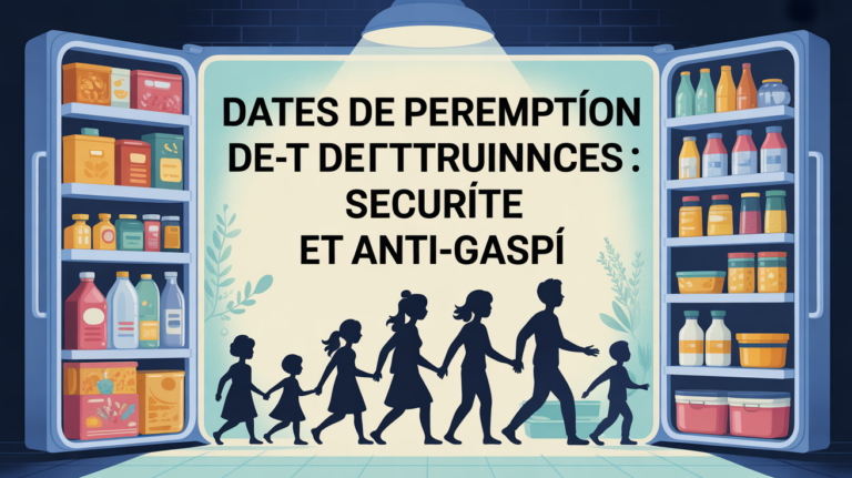 frigo famille et boites dates de peremption