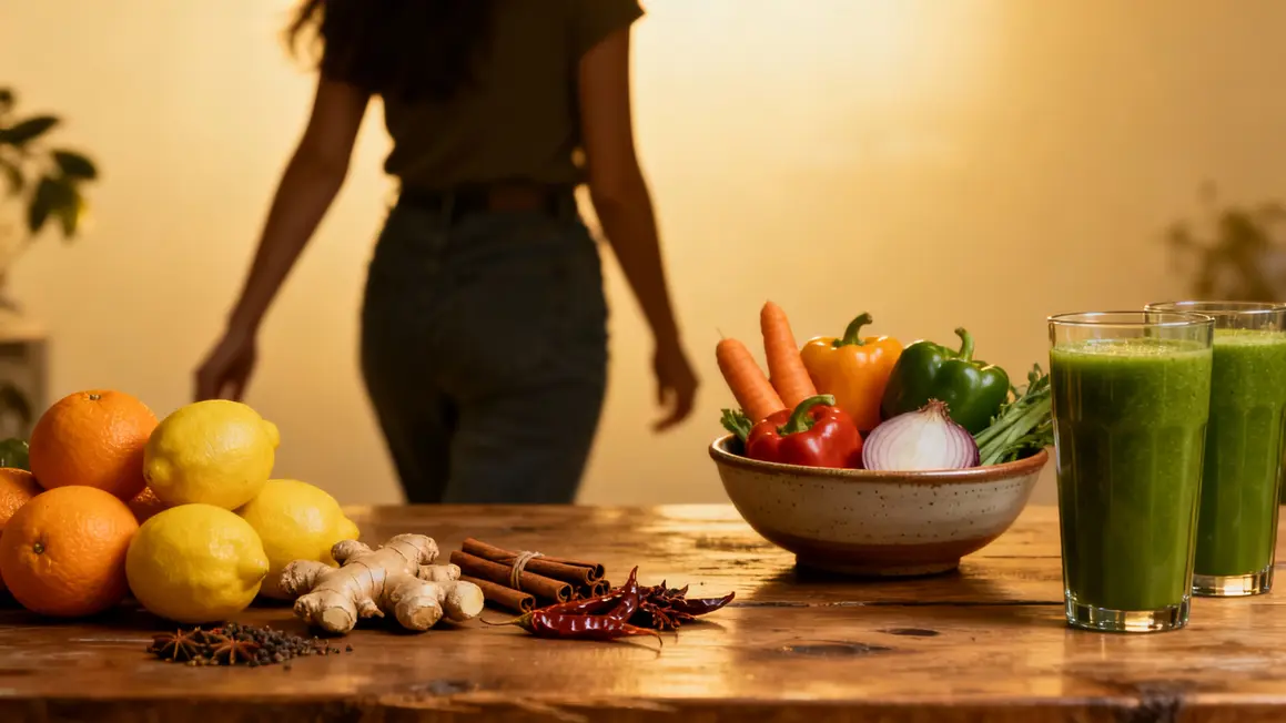 Alternatives naturelles femme marche agrumes épices légumes brûleurs de graisse