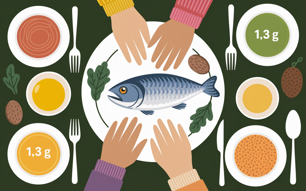 bienfaits des omega 3 aliments portions