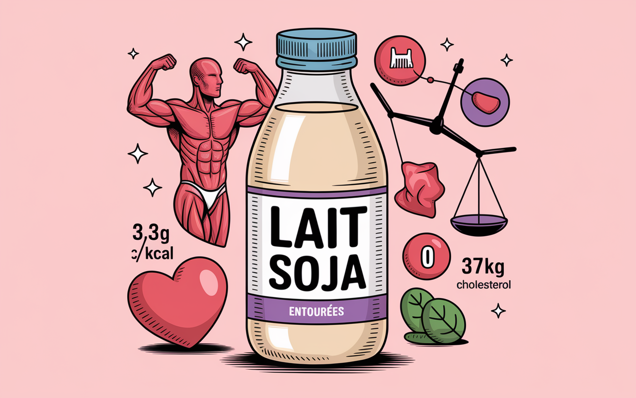 bienfaits du lait de soja muscles coeur