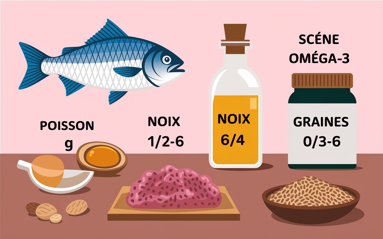 carence en omega 3 sources alimentaires comparaison