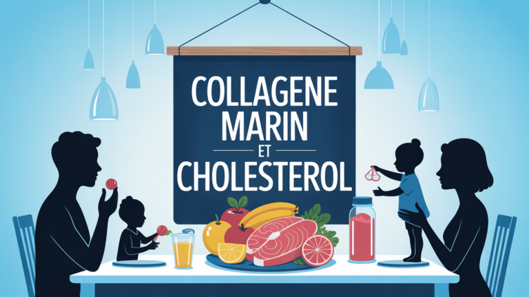 collagene marin et cholesterol scene table familiale
