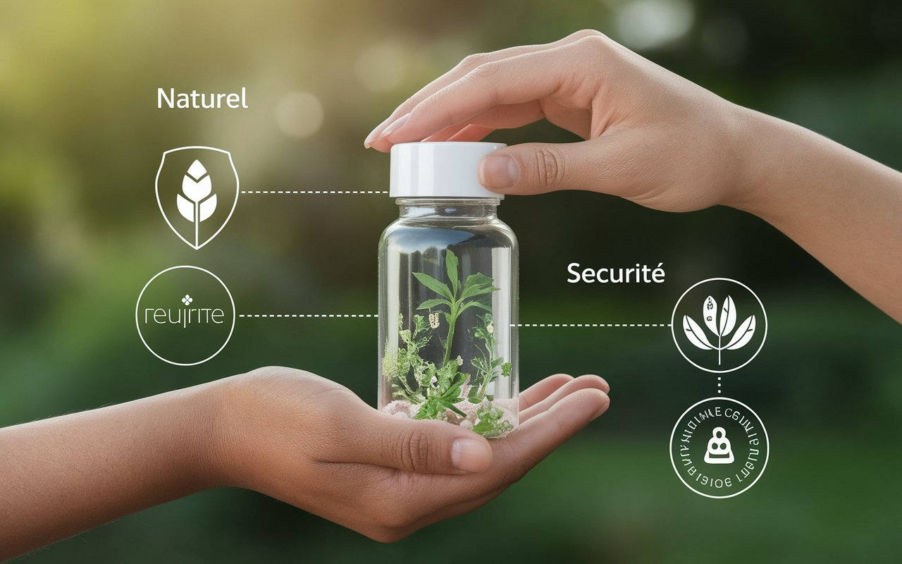 Gelule pour ventre plat naturelle mains ouvertes