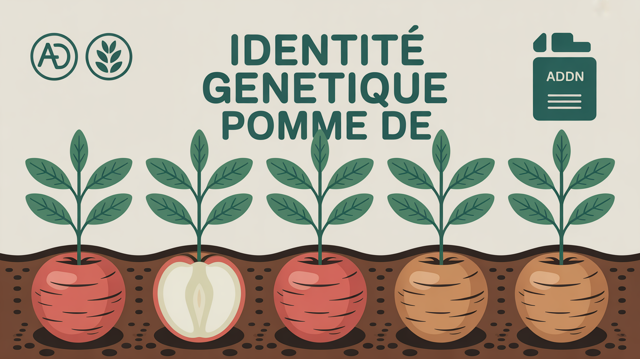 ig de la pomme de terre illustration identite genetique