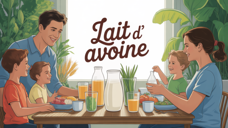 famille autour lait d avoine bienfaits