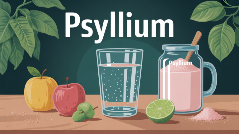 psyllium avant de dormir en image verre eau fruits