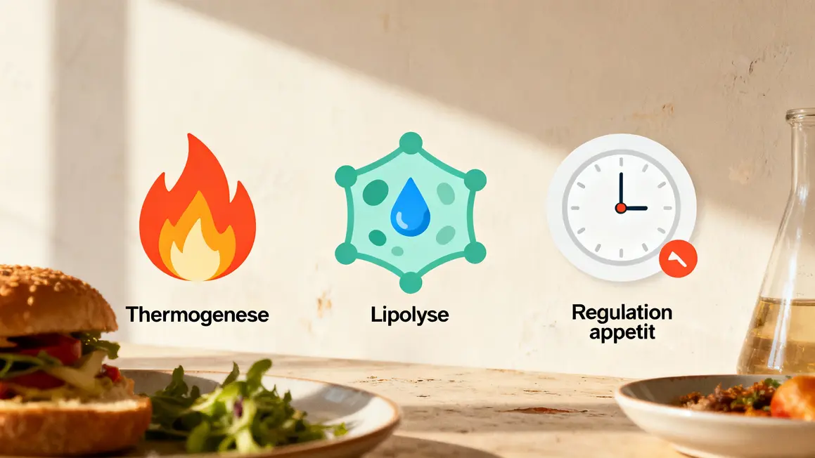 Schema bruleur de graisse femme thermogenese lipolyse appetit