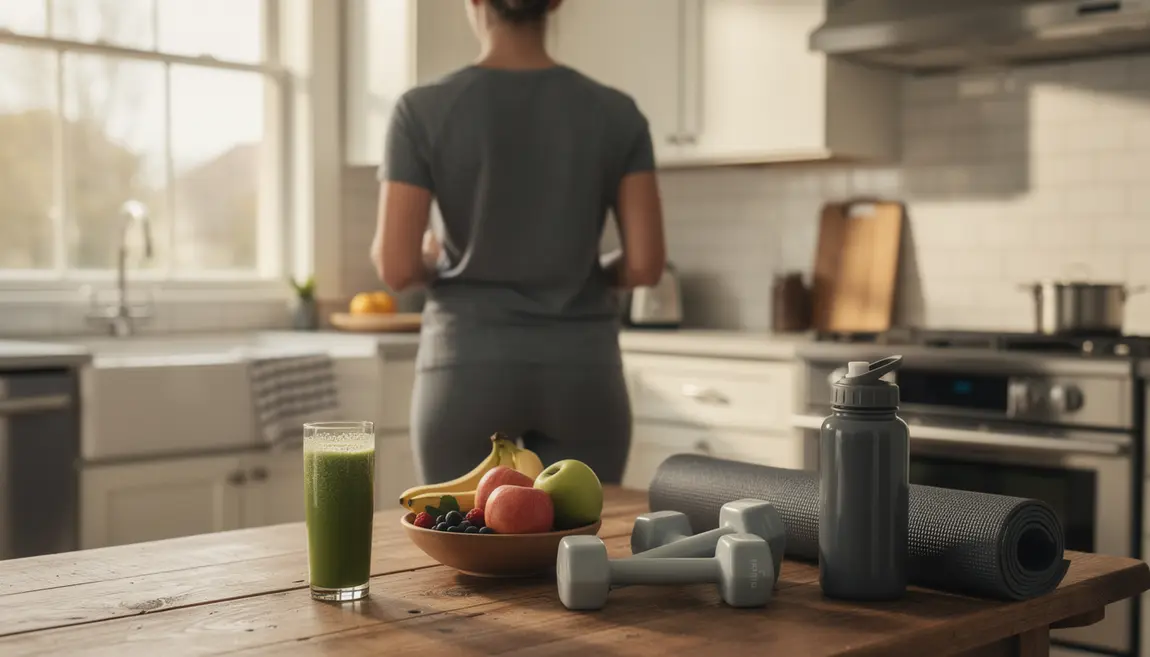 Femme active dos cuisine saine bruleur de graisse