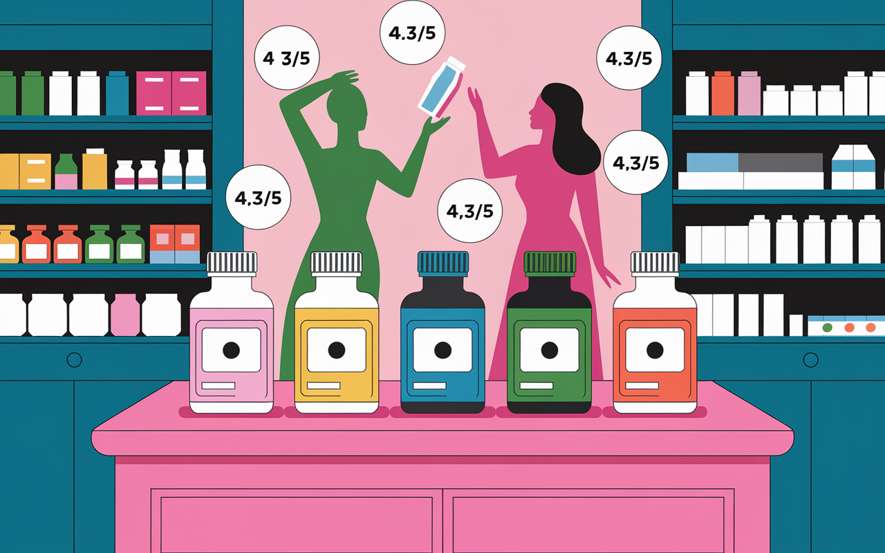 vitamine pour grossir rapidement en pharmacie flacons aligns