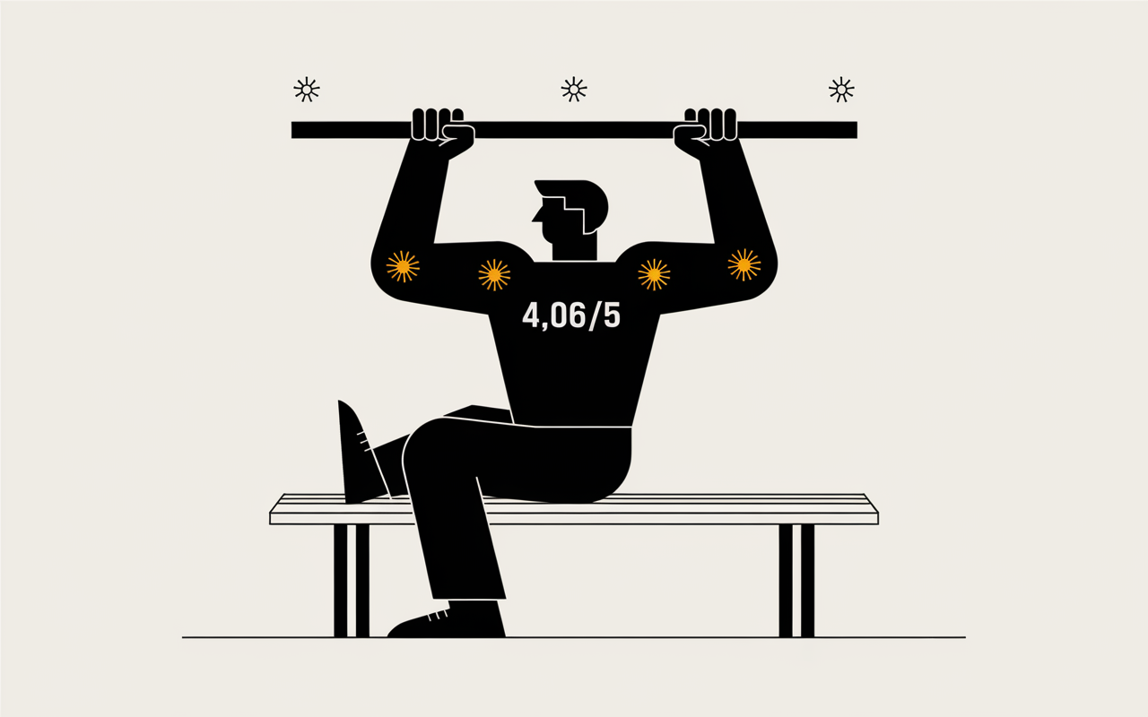 Tricep barre au front sur banc avec note