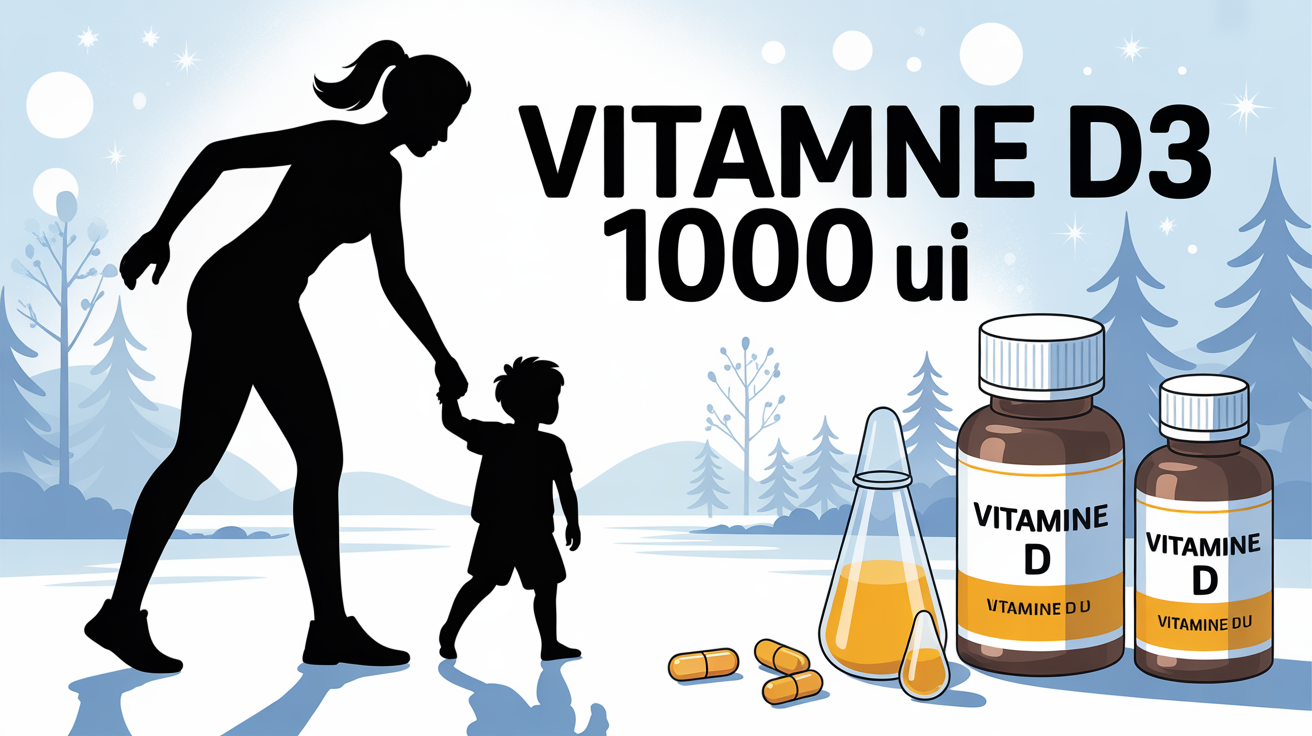vitamine d3 1000 ui femme et enfant hiver