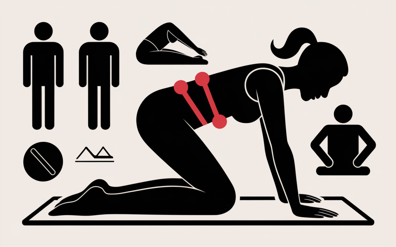 Silhouette planche correct mauvaise posture gainage