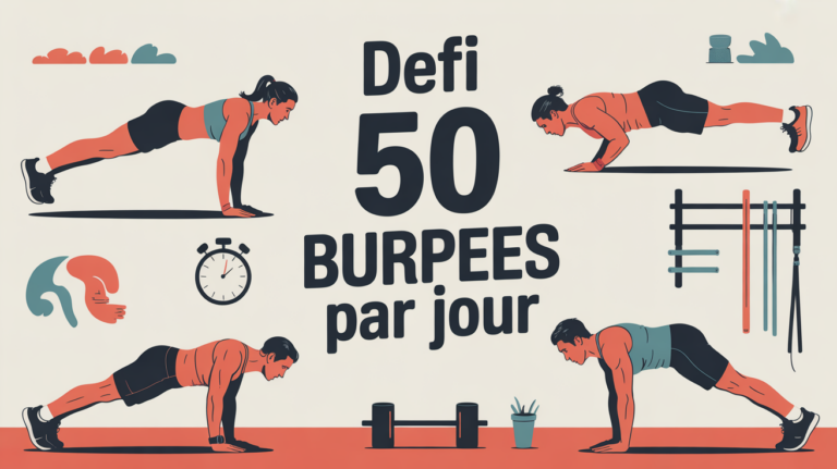 50 burpees par jour avant apres visuel defi transformation