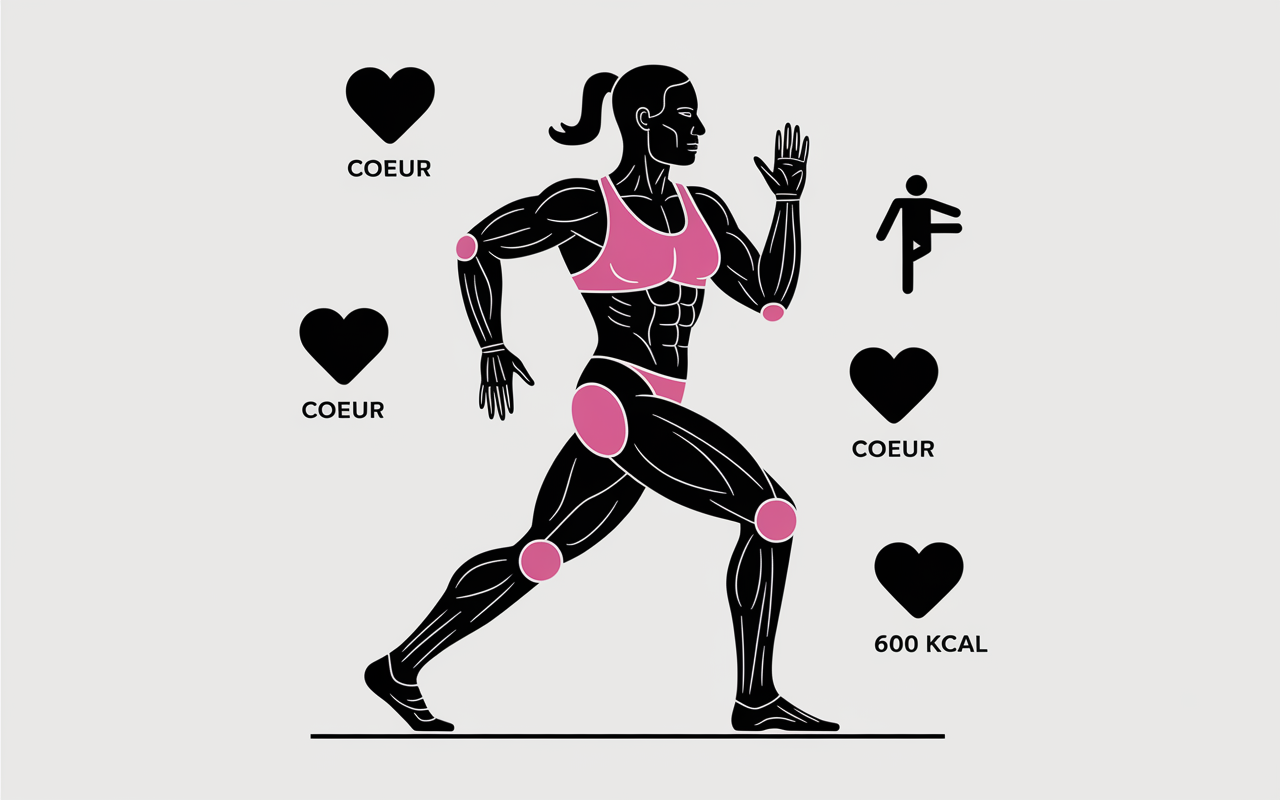 50 burpees par jour avant apres muscles travailles schema