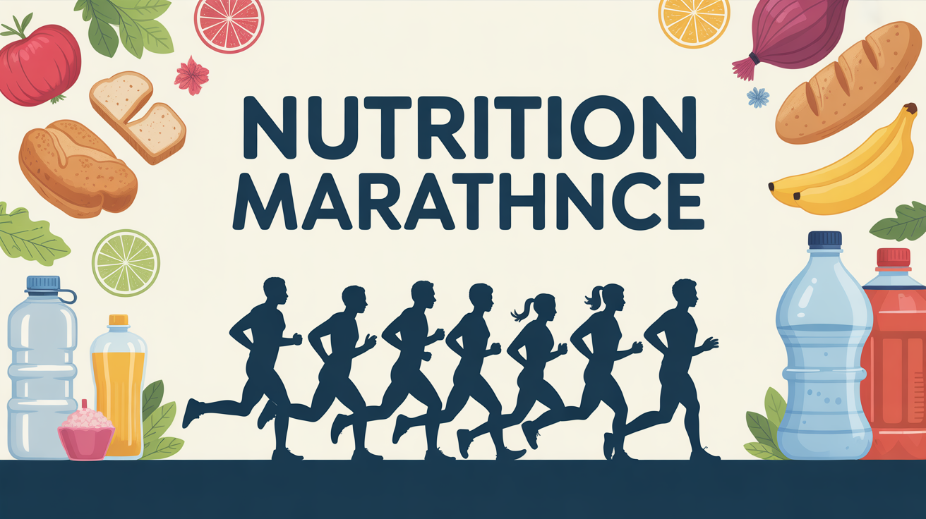 groupe de coureurs sur route alimentation pour un marathon